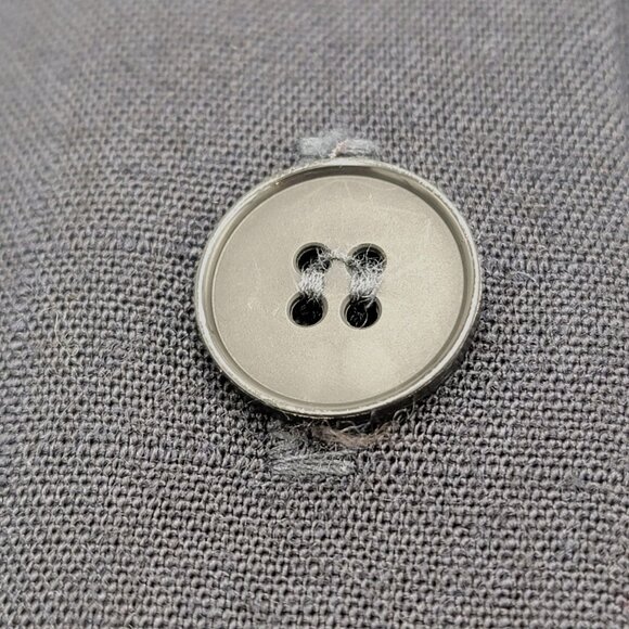 Vtg 90s Y2k  Black Pencil Skirt With Back Button & Side Pockets Womens Size 11 - Picture 6 of 10